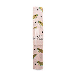 Rico Design Printed Cotton Fabric - Powder and Gold Melon, 50 cm x 140 cm in packaging