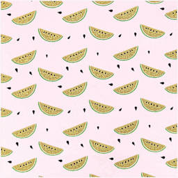Rico Design Printed Cotton Fabric - Powder and Gold Melon, 50 cm x 140 cm