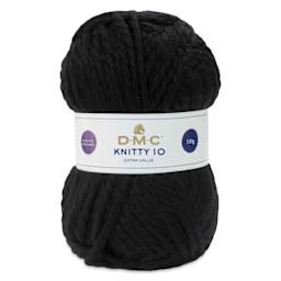 DMC Knitty 10 Yarn - 965 Black, 89 yards