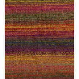 Sample made with DMC Pirouette Yarn 843 Yellow Orange