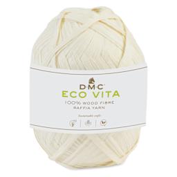DMC Eco Vita Raffia Yarn - 31 White, 109 yards with packaging