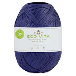 DMC Eco Vita Raffia Yarn - 71 Purple, 109 yards with packaging