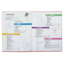 The Complete Guide to Drawing Action Manga - Spread of Table of Contents
