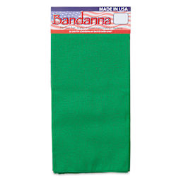 Carolina Creative Solid Bandana - Kelly Green, 22" x 22"