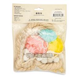 Needle Creations DIY Rainbow Rope Wrap Craft Kit (Back of packaging)