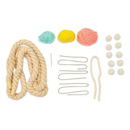 Needle Creations DIY Rainbow Rope Wrap Craft Kit (Kit contents)