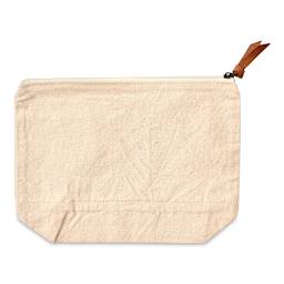 Harvest Import Washed Canvas Zipper Pouch - Natural, 8"H x 11"W x 3"D