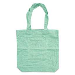 Harvest Import Washed Canvas Tote Bag - Green, Front Pocket