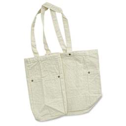 Harvest Import Washed Canvas Tote Bag - Natural, Side Pockets