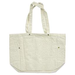 Harvest Import Washed Canvas Tote Bag - Natural, Side Pockets, front