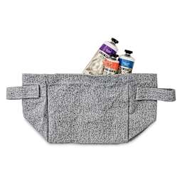 Harvest Import Recycled Canvas Storage Basket - Gray, 7"H x 7"W x 5"D (Recycled canvas storage basket with paint tubes, Paint tubes not included)