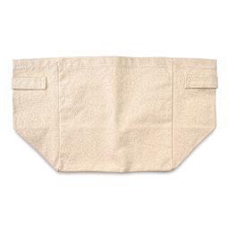 Harvest Import Canvas Storage Basket - Natural White, 9"H x 9"w x 7"D