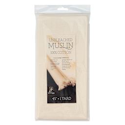 Richeson Unbleached Muslin - 45" x 1 yd, front of the packaging. 