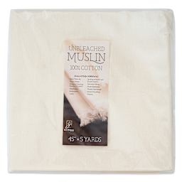 Richeson Unbleached Muslin - 45" x 5 yd, front of the packaging. 