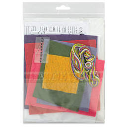 Design Works Zenbroidery Felt Applique Kits - Cat in Tree Silhouette (Back of packaging)