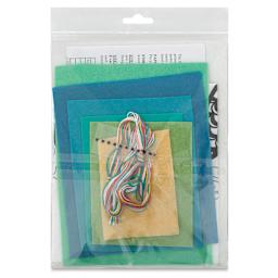 Design Works Zenbroidery Felt Applique Kits - Mermaid Silhouette (Back of packaging)