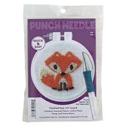 Design Works Punch Needle Kit - Fox, front of the packaging