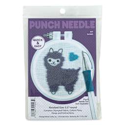 Design Works Punch Needle Kit - Llama, front of the packaging