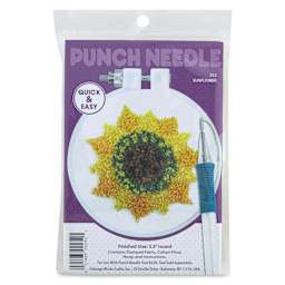 Design Works Punch Needle Kit - Sunflower, front of the packaging