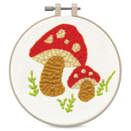Design Works Yarn Punch Needle Kit - Mushroom