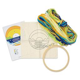 Design Works Yarn Punch Needle Kit - Sunrise, kit contents