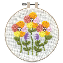 Design Works Yarn Punch Needle Kit - Poppies