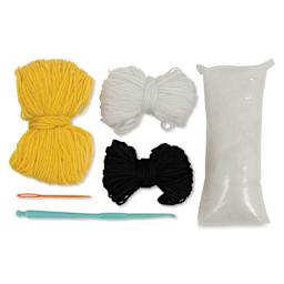 Needle Creations Crochet Kit - Bee V2 contents