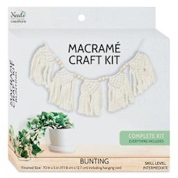 Needle Creations Macrame Bunting Kit front of packaging