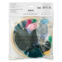 Needle Creations Needle Felting Kit - Mountains, back of the packaging. 