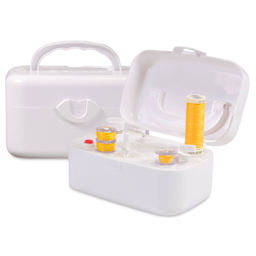 Singer Portable Bobbin Winder, open lid