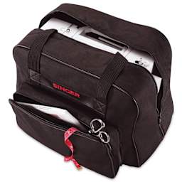 Singer Universal Sewing Machine Canvas Tote Bag, opened pockets