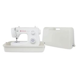 Singer Universal Hard Case - White with case lid removed (sewing machine not included)