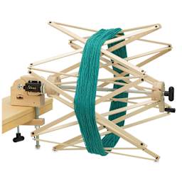 Schacht Ultra Umbrella Swift Yarn Winder - Revolution Counter, tilted (yarn not included)