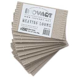 Inovart Chipboard Weaving Looms - Mini, 3-1/2" x 6", Pkg of 24, fanned out