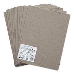 Inovart Chipboard Weaving Looms - 9-3/4" x 13", Pkg of 12, fanned out