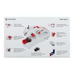 Singer Stitch Quick Plus Handheld Mending Machine, back of the packaging
