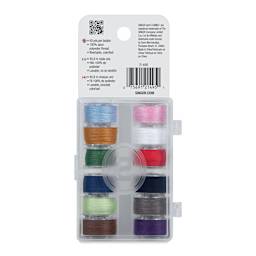 Singer Sewing Machine Bobbins - Class 15, Assorted Colors, Pkg of 12, back of the packaging