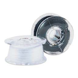 Singer Sewing Machine Bobbins - Class 15J, Black / White, two threaded bobbins out of the case