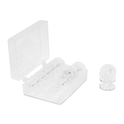 Singer Sewing Machine Bobbins - Class 15J, Clear, Pkg of 12 with Case inside of the case