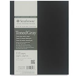Strathmore Softcover 400 Series Toned Sketch Artist Journal - 9-3/4" x 7-3/4", Gray