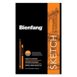 Bienfang Tapebound Sketch Pad - 5-1/2" x 8-1/2",  100 Sheets