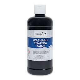 Handy Art Washable Paint - Black, 16 oz