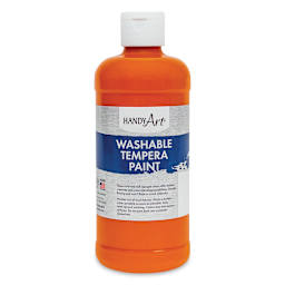 Handy Art Washable Paint - Orange, 16 oz