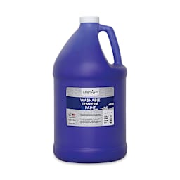 Handy Art Washable Paint - Front view of Gallon Jug of Violet Paint