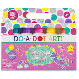 Do-a-Dot Art Markers - Ultra Bright Shimmer Colors, Outside of Packaging