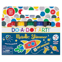 Do-a-Dot Art Markers - Metallic Shimmer Colors, Outside of Packaging