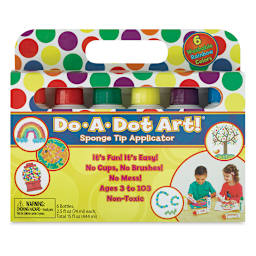 Do-a-Dot Art Markers - Rainbow, Set of 6 Outside of Packaging