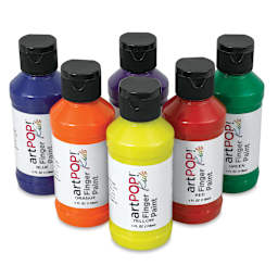 artPOP! Kids Finger Paint Set (Finger paints outside of set packaging)