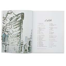 The Spirit of the Brush - Inside spread of Table of Contents
