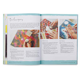 Oil and Acrylic Workshop - Spread showing different techniques possible
